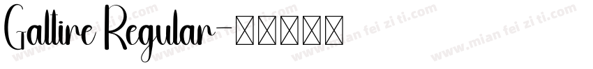 Galtire Regular字体转换